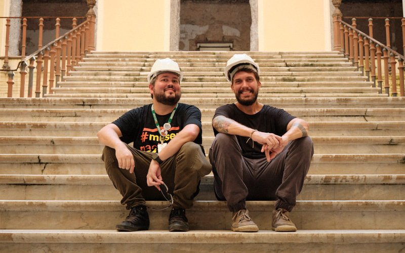 Diogo Vasconcellos e Raphael Pizzino clicados pela Beatriz Evaristo (Panorama UFRJ)