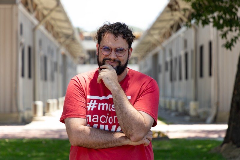 O museólogo do Museu Nacional/UFRJ Paulo Victor Gitsin. Foto: Diogo Vasconcellos (MN/UFRJ)